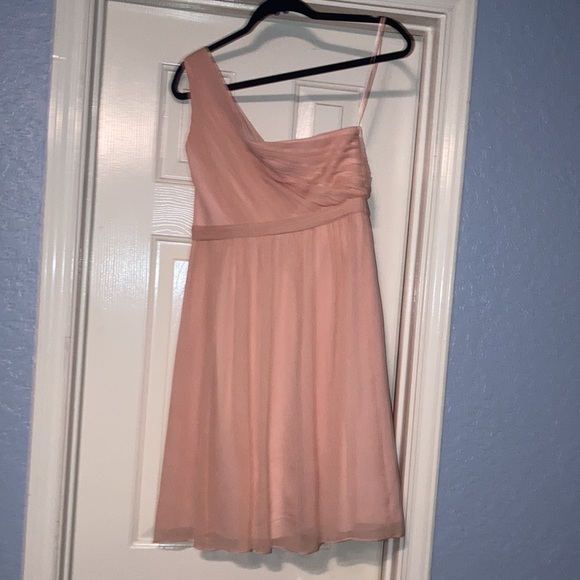 J Crew Kylie Dress in Silk Chiffon Misty Rose Size 4 pink - Picture 3 of 4